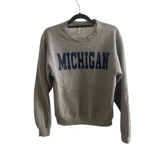 Light Grey Michigan Crewneck